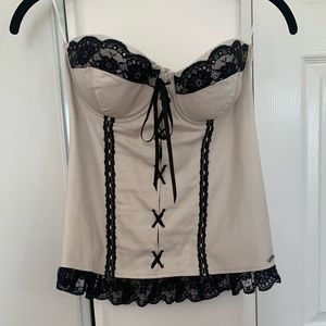 Guess corset top | black and cream color | Large